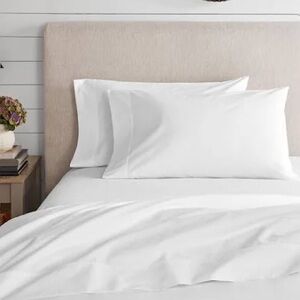 Purity Home 300 TC Organic Cotton Percale 4-Pc. Sheet Set, Full